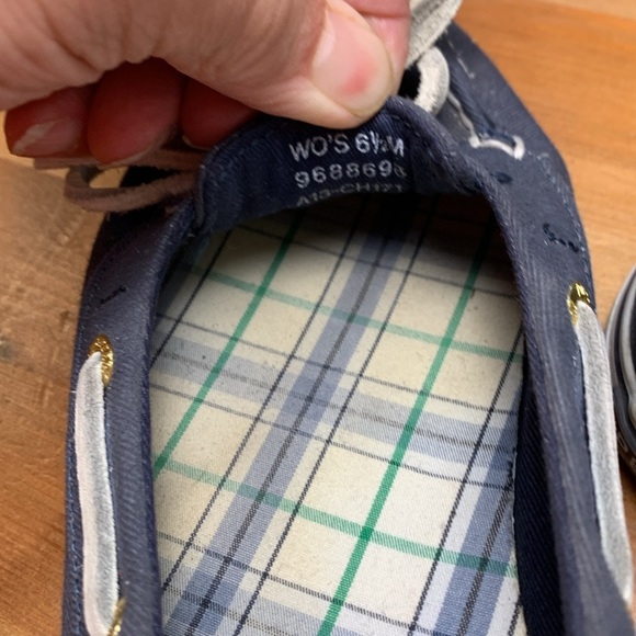 Perry Top-sider Canvas Shoe w Leather Lace - Picture 5 of 6